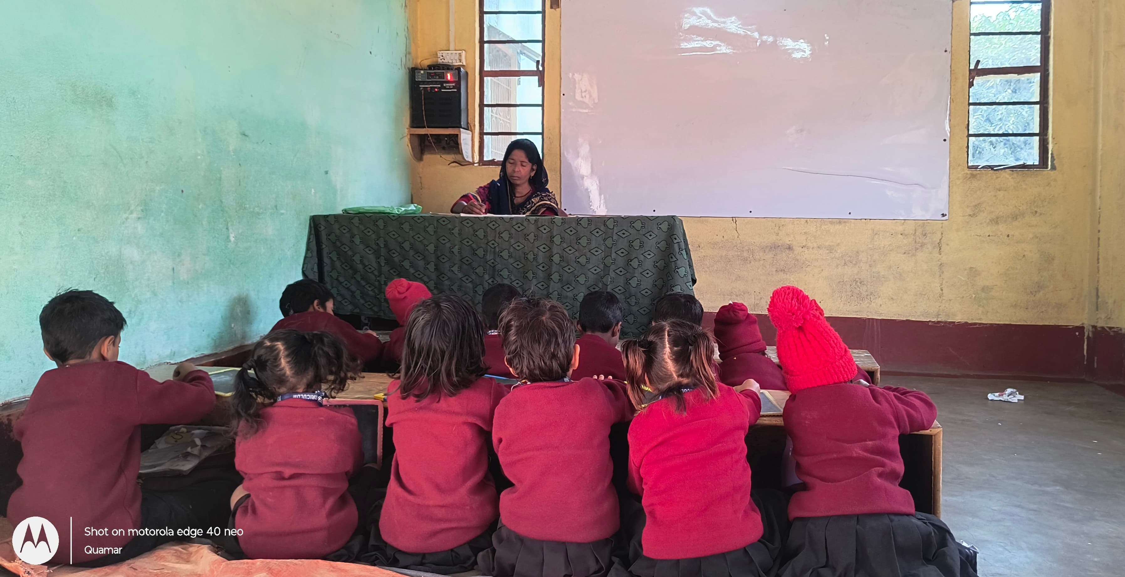 Students in class